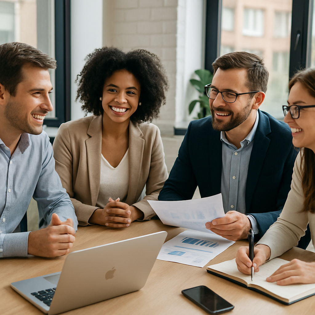 Photo Un cercle de  PROFESSIONNELS